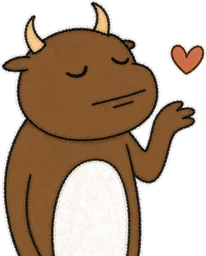 Buwa: face throwing a kiss