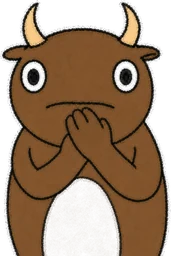 Buwa: face with open eyes and hand over mouth