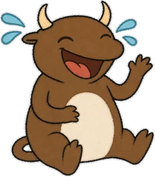 Buwa: rolling on the floor laughing