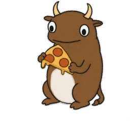 Buwa: slice of pizza